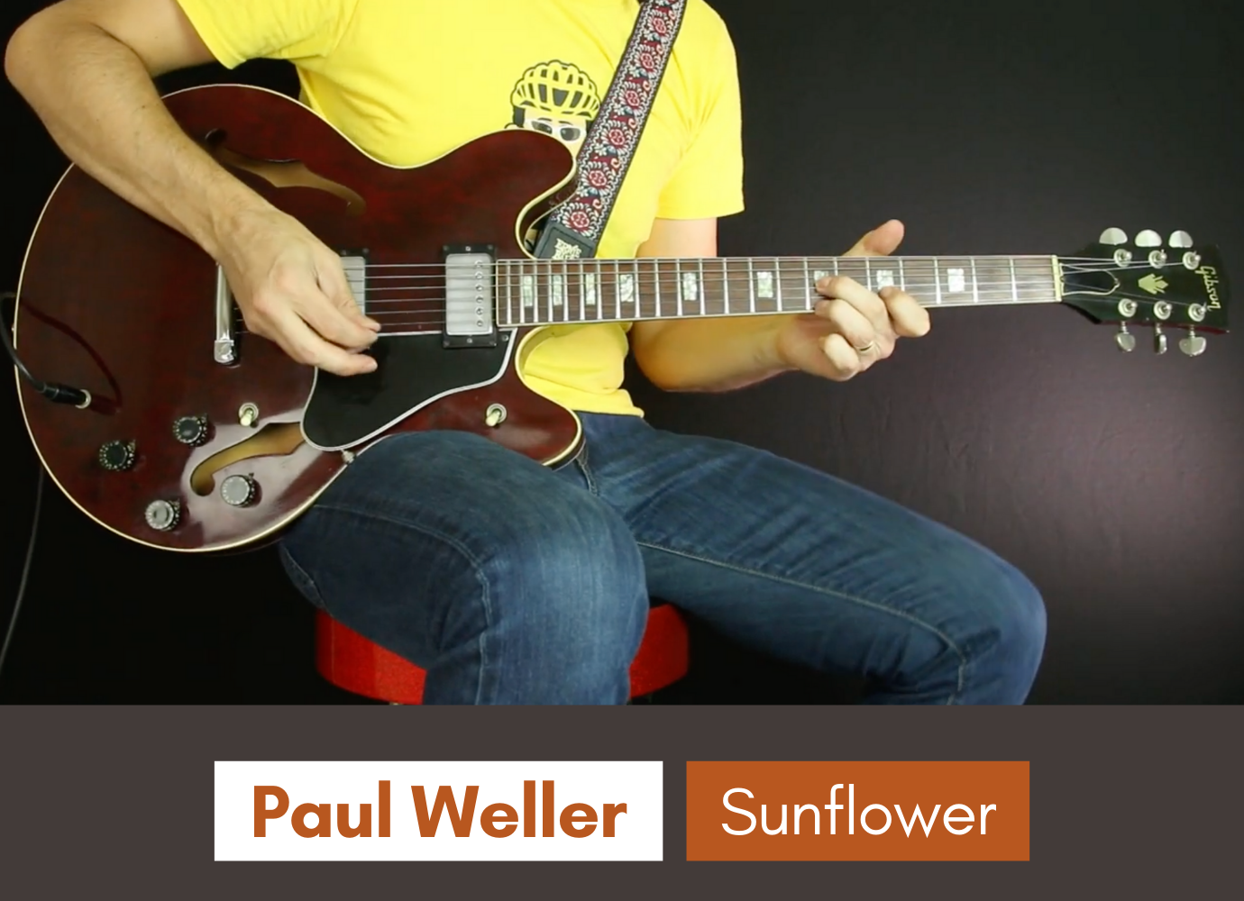 Sunflower Paul Weller Sparky Guitar