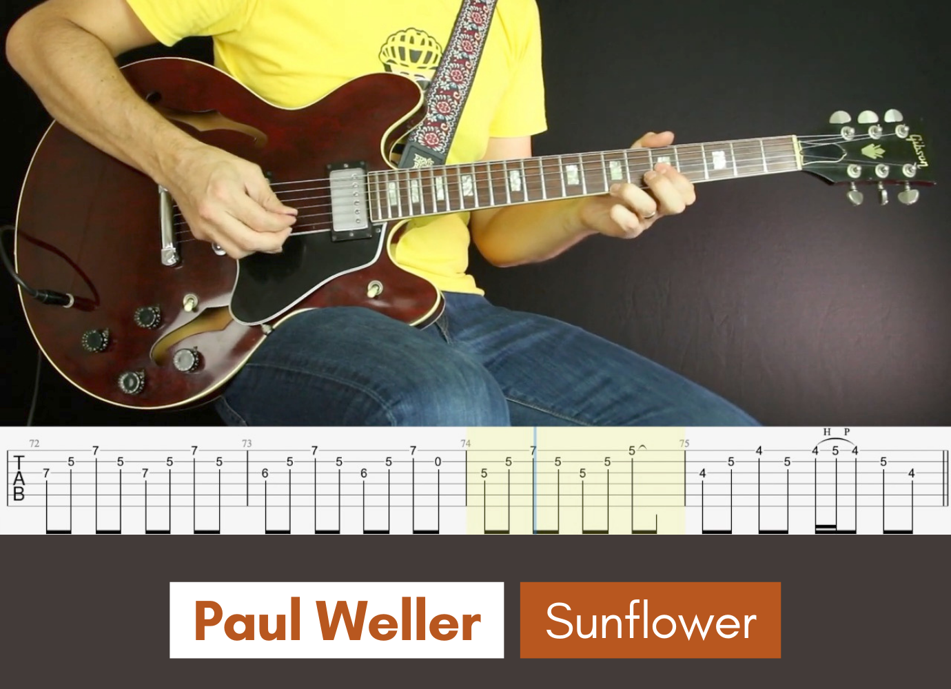 Sunflower Paul Weller Sparky Guitar