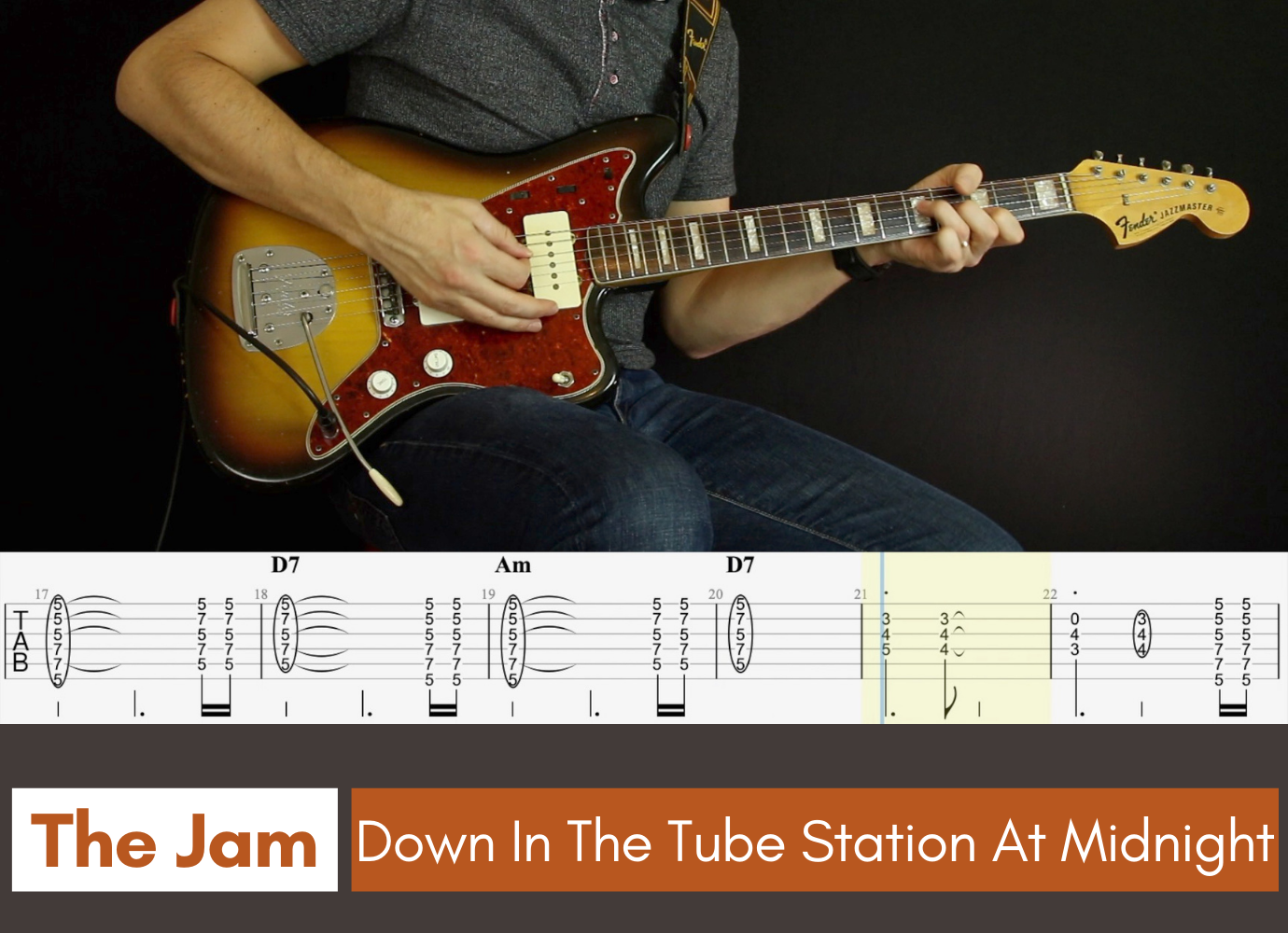Down In The Tube Station At Midnight The Jam Sparky Guitar