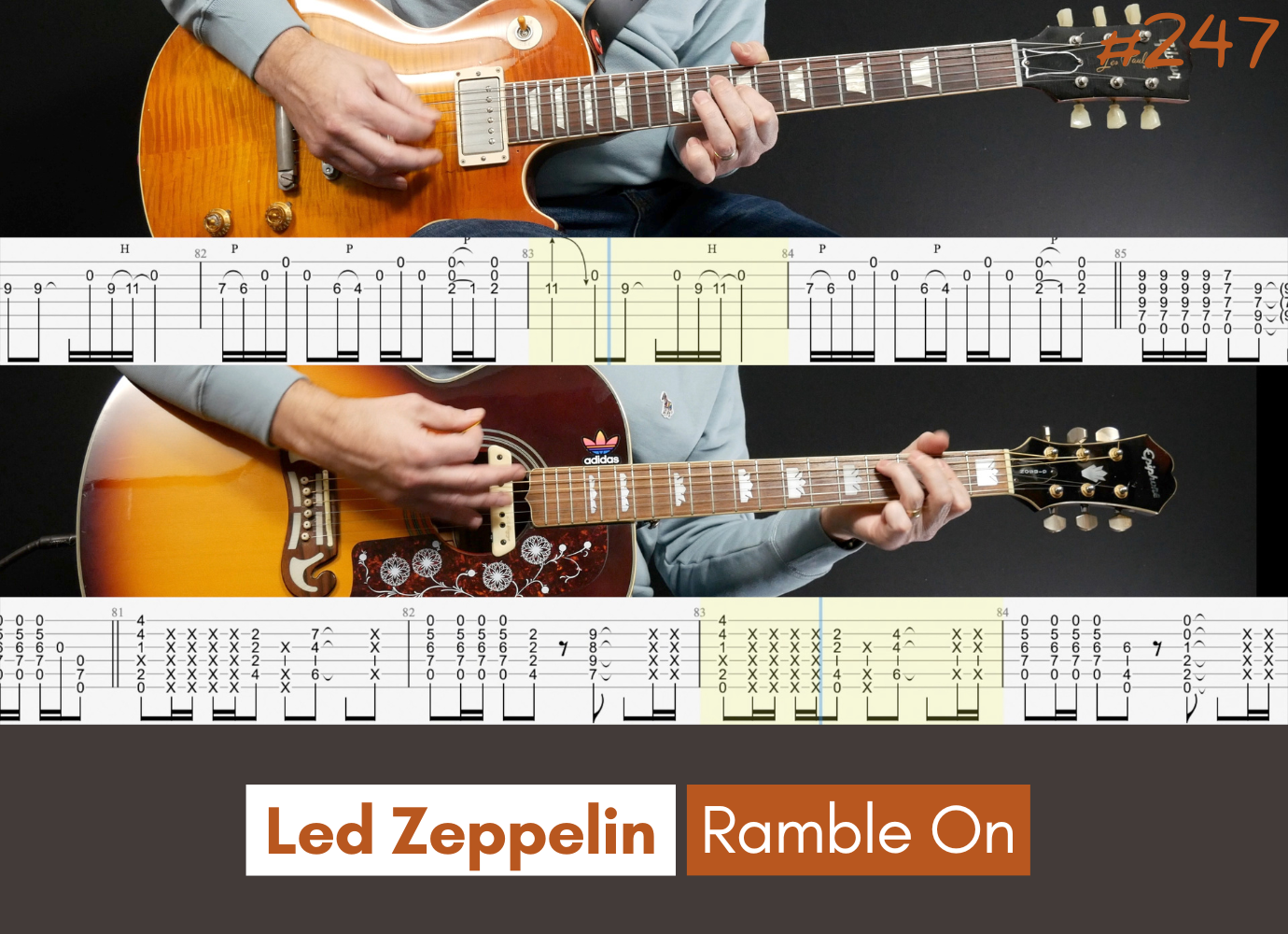 Ramble On Led Zeppelin Sparky Guitar